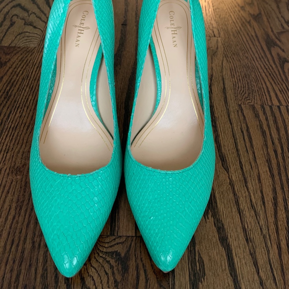 Cole Haan Mint Green heels